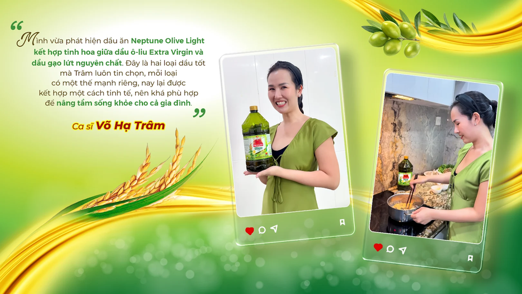 Gia đ&igrave;nh V&otilde; Hạ Tr&acirc;m lựa chọn dầu ăn tốt cho sức khỏe