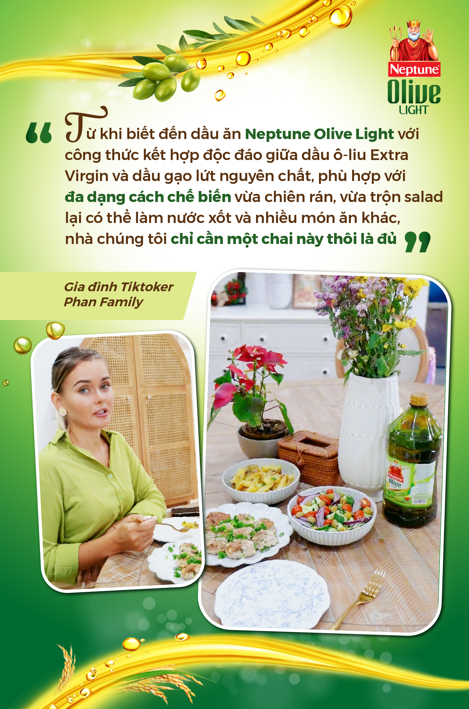 Gia đình Phan Family cùng nhau chuẩn bị bữa ăn lành mạnh